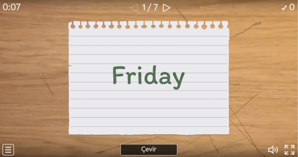 Yeni Müfredat - 5.2 Days of the Week 2